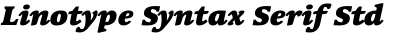 Linotype Syntax Serif Std Black Italic